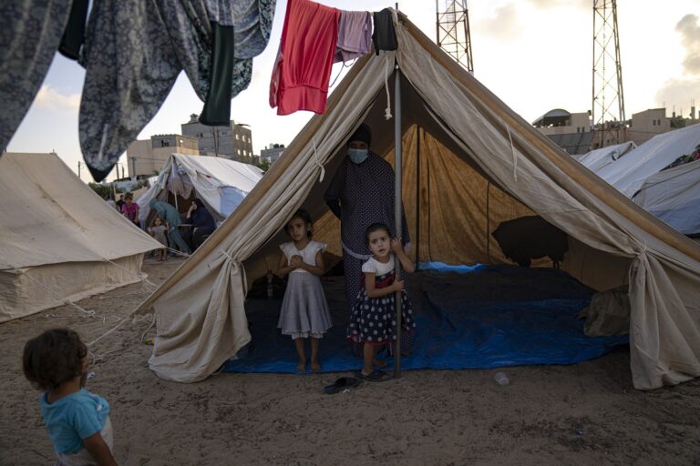 Israel Palestinians Gaza Tent Camp